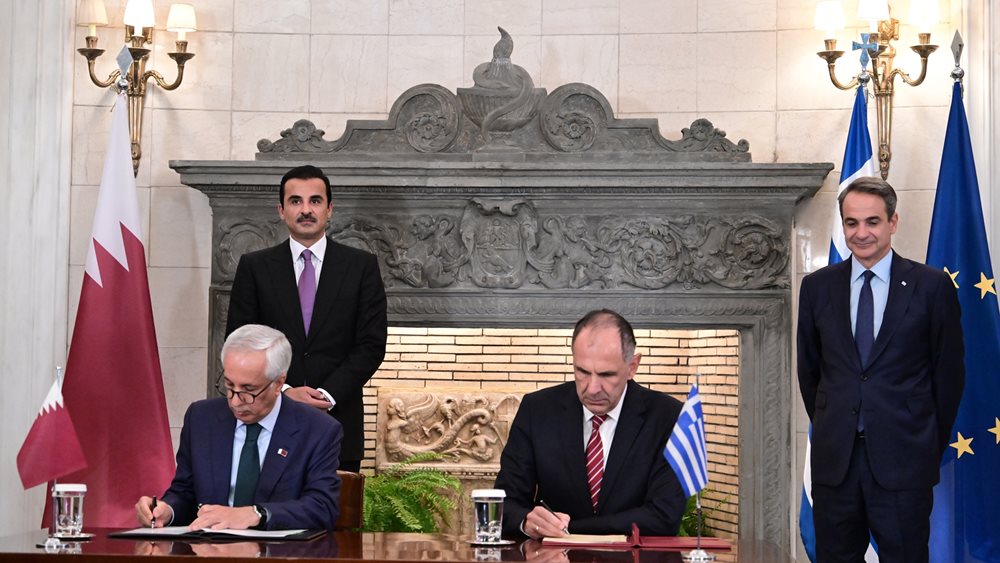 Οι συμφωνίες που ολοκλήρωσαν τη συνάντηση K. Μητσοτάκη - Eμίρη Κατάρ στο Μέγαρο Μαξίμου