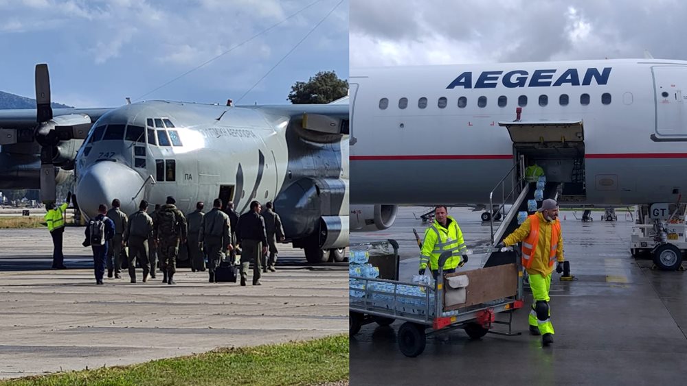 Αναχώρησαν τα C-130 για τη μεταφορά αμυντικού υλικού και πολιτικά αεροσκάφη για τη μεταφορά ανθρωπιστικής βοήθειας στην Ουκρανία