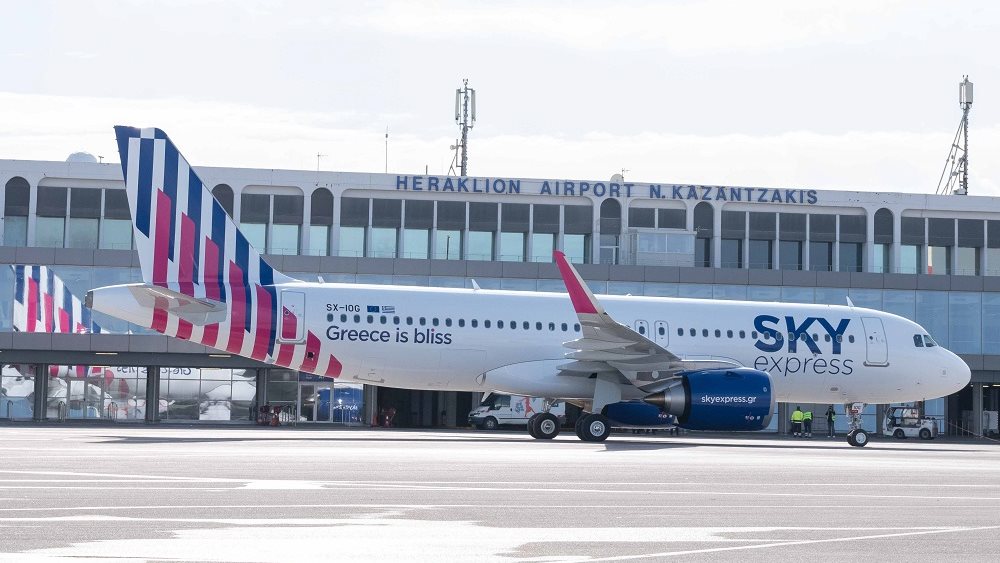 Η SKY express καθιστά το αεροδρόμιο Ηρακλείου στρατηγικό κόμβο του δικτύου της