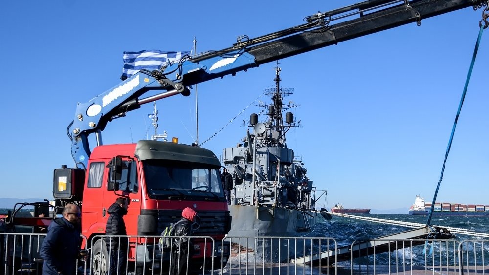 Operation underway to seal breach in the stern of museum ship 'Velos' after bad weather
