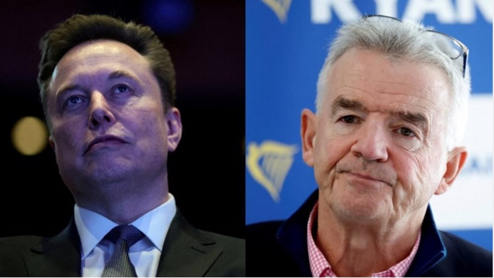 Αγρια κόντρα Έλον Μασκ με τον CEO της Ryanair: "Απολύστε τον" - "Είσαι ηλίθιος"