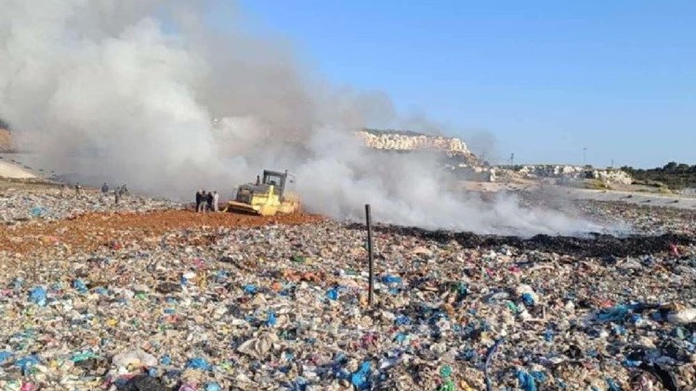 Φωτιά στον χώρο διαχείρισης απορριμμάτων του Λίβα στη Ζάκυνθο