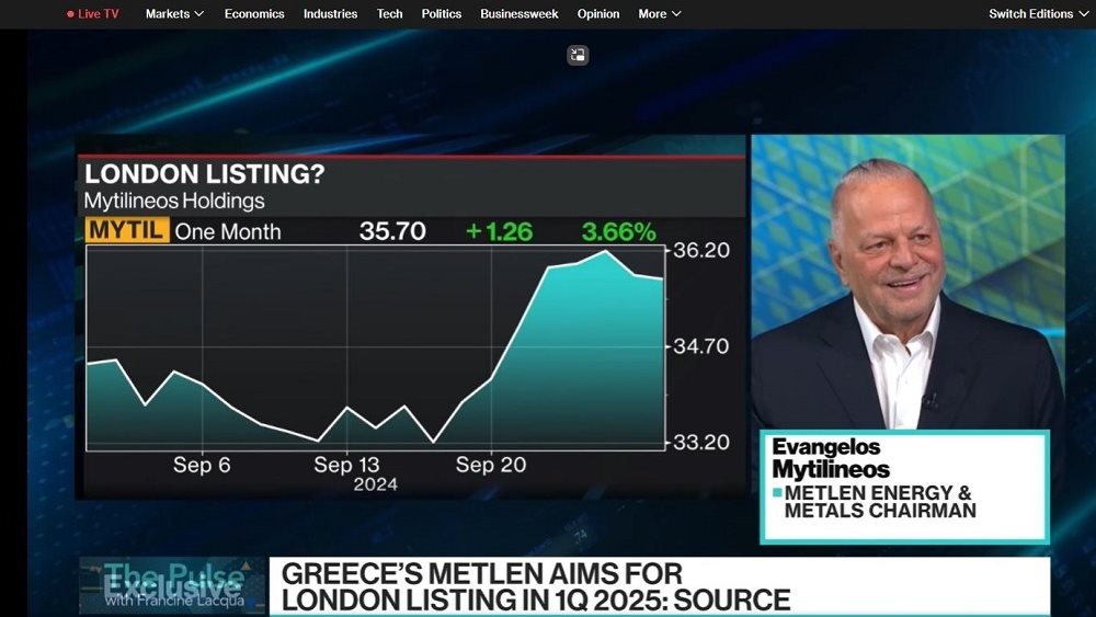 Ευάγγ. Μυτιληναίος: Μέχρι τέλος του έτους η αίτηση εισαγωγής της Metlen στο LSE - Εξετάζει ευκαιρίες ανάπτυξης στην Ευρώπη