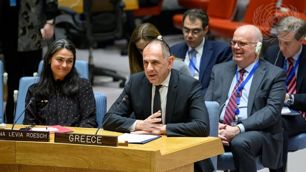Γ. Γεραπετρίτης στο Συμβούλιο Ασφαλείας ΟΗΕ: Χρειαζόμαστε ένα όραμα παγκόσμιας αλληλεγγύης και διαγενεακής βιωσιμότητας