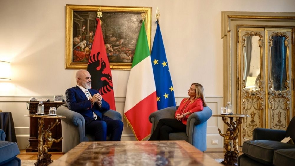 Ιταλία: Η Τζόρτζια Μελόνι είχε συνάντηση με τον Αλβανό ομόλογό της Έντι Ράμα