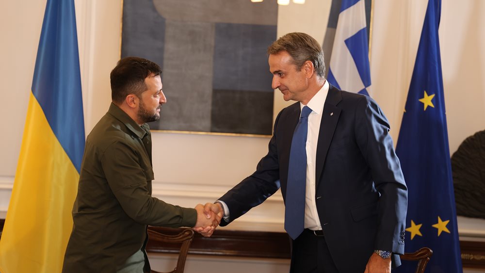 Τηλεφωνική επικοινωνία Κ. Μητσοτάκη - Β. Ζελένσκι