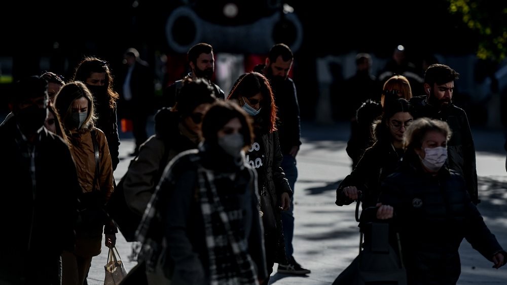 στιγμιοτυπο κεντρο αθηνας κορονοιος