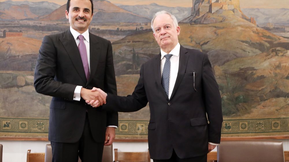 Συνάντηση του Προέδρου της Βουλής με τον εμίρη του Κατάρ