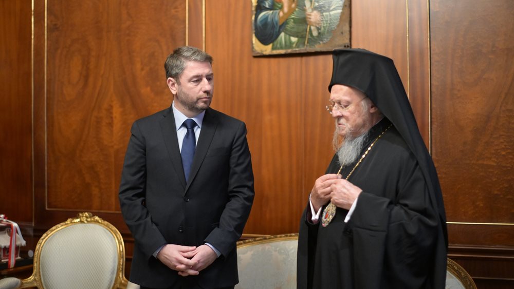 Με τον Οικουμενικό Πατριάρχη συναντήθηκε ο Ν. Ανδρουλάκης στο Φανάρι