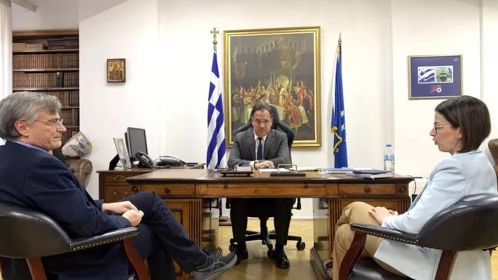 Συνάντηση Άδ. Γεωργιάδη - Ειρ. Αγαπηδάκη με τον Σ. Τσιόδρα για τον κορονοϊό