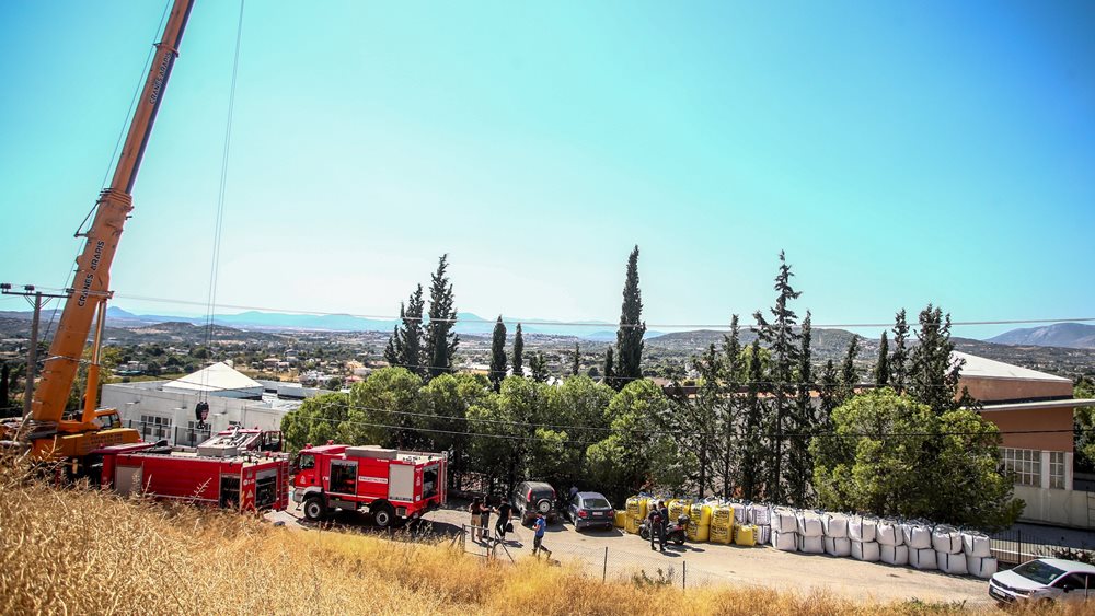 Υπό έλεγχο η φωτιά στο Μουσικό Σχολείο Παλλήνης