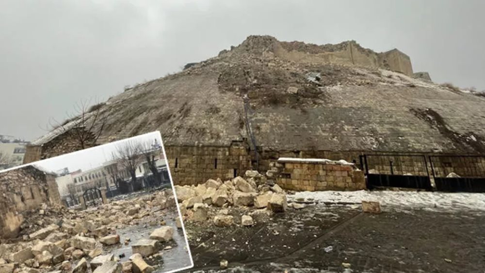 Ο σεισμός γκρέμισε το ιστορικό κάστρο του Γκαζιαντέπ στην Τουρκία