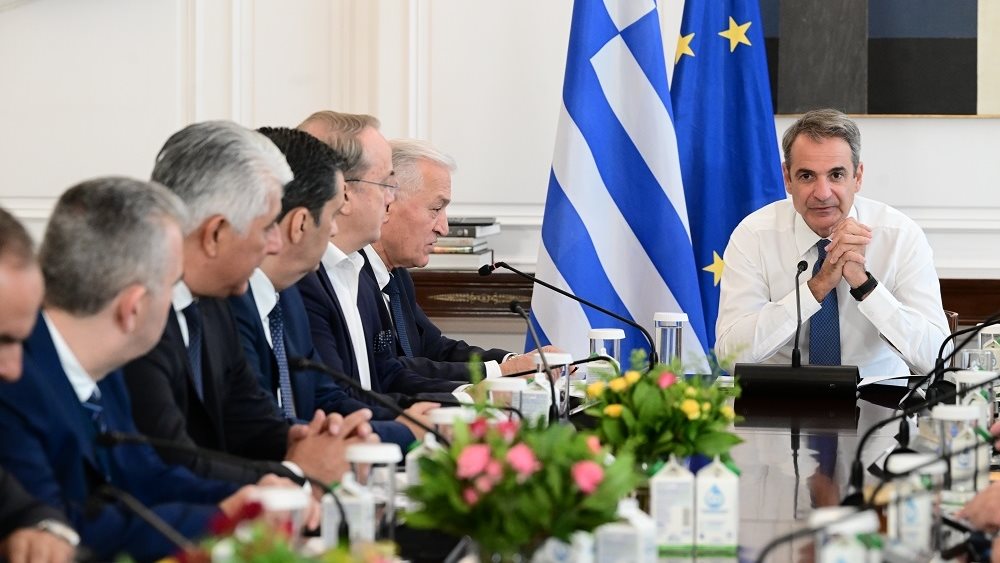 Συνάντηση Κ. Μητσοτάκη με την Εκτελεστική Επιτροπή της ΚΕΔΕ