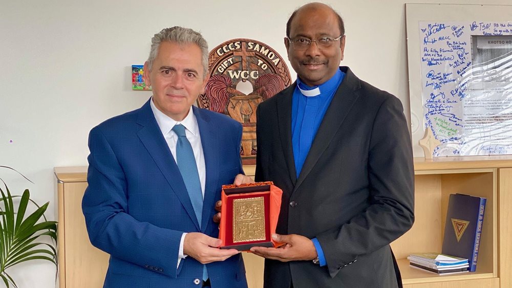 Συνάντηση Μ. Χαρακόπουλου με τον γγ του Παγκοσμίου Συμβουλίου Εκκλησιών: Έκφραση θρησκευτικού φονταμενταλισμού η μετατροπή της Αγίας Σοφίας σε τζαμί