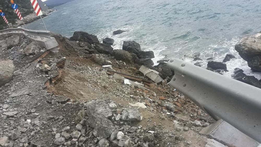 Μεγάλη κατολίσθηση στο Αλεποχώρι