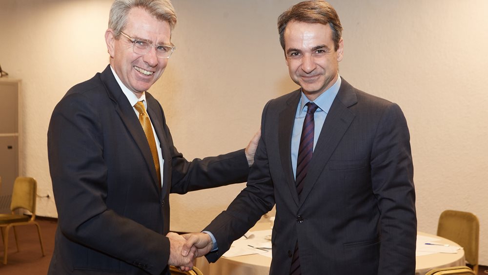 Συνάντηση Κ. Μητσοτάκη με τον Αμερικανό πρέσβη