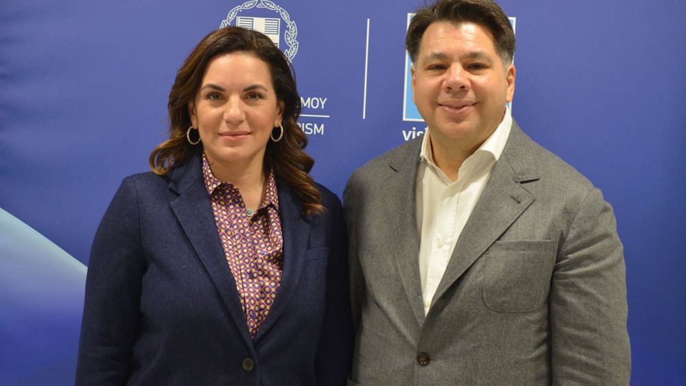 Συνάντηση Όλγας Κεφαλογιάννη με τον αμερικανό πρέσβη Τζορτζ Τσούνη