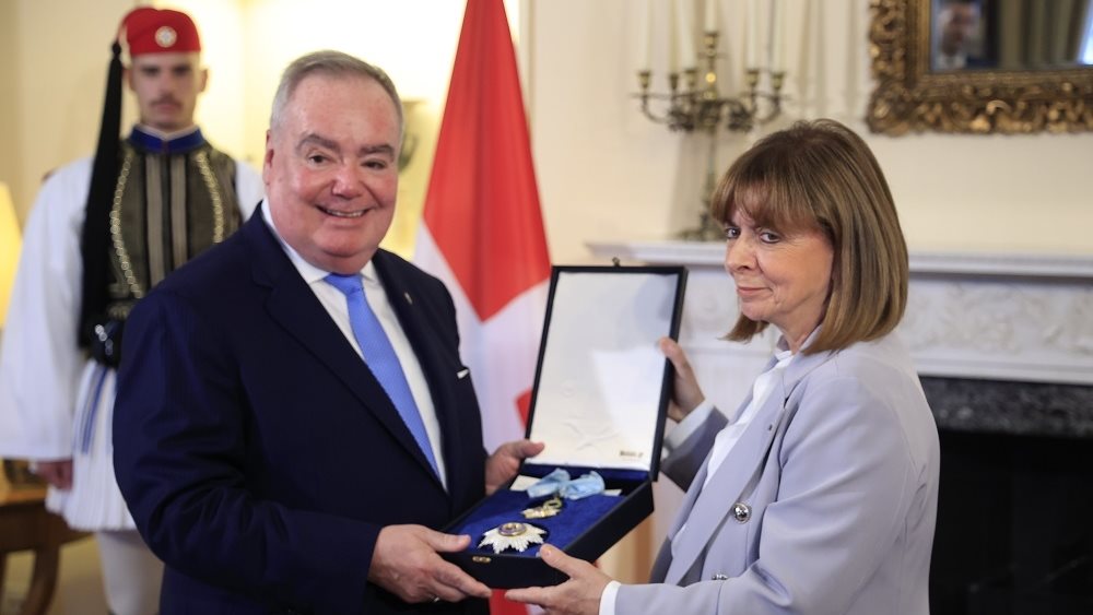 President Sakellaropoulou receives Grand Master of the Order of Malta, John Dunlap