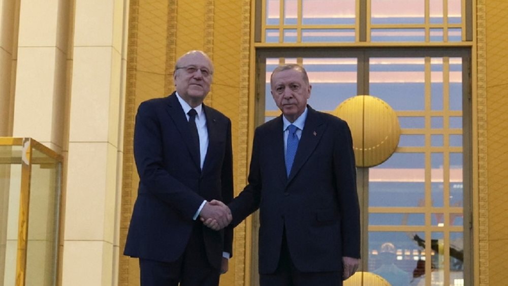 Συνάντηση Ερντογάν με τον πρωθυπουργό του Λιβάνου Νατζίμπ Μικάτι