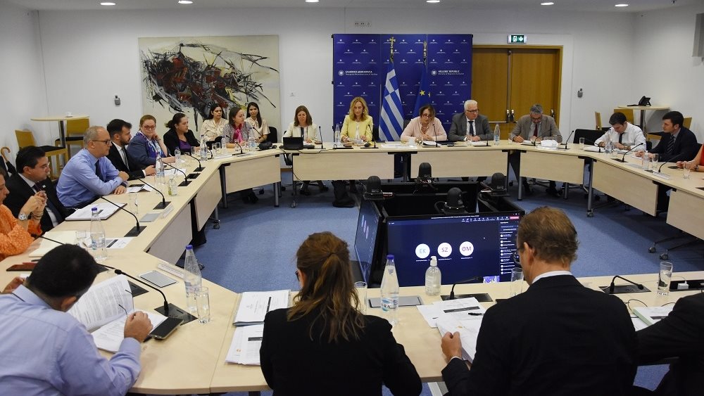 Διυπουργική συνάντηση με αντιπροσωπεία του Διεθνούς Κέντρου για την Ανάπτυξη Μεταναστευτικής Πολιτικής