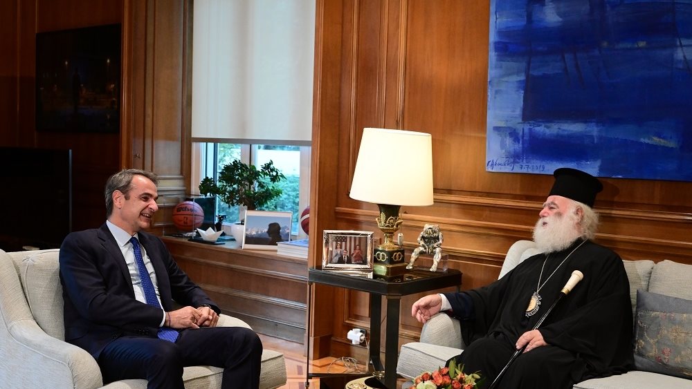 Συνάντηση Κ. Μητσοτάκη με τον Πάπα και Πατριάρχη Αλεξανδρείας και πάσης Αφρικής