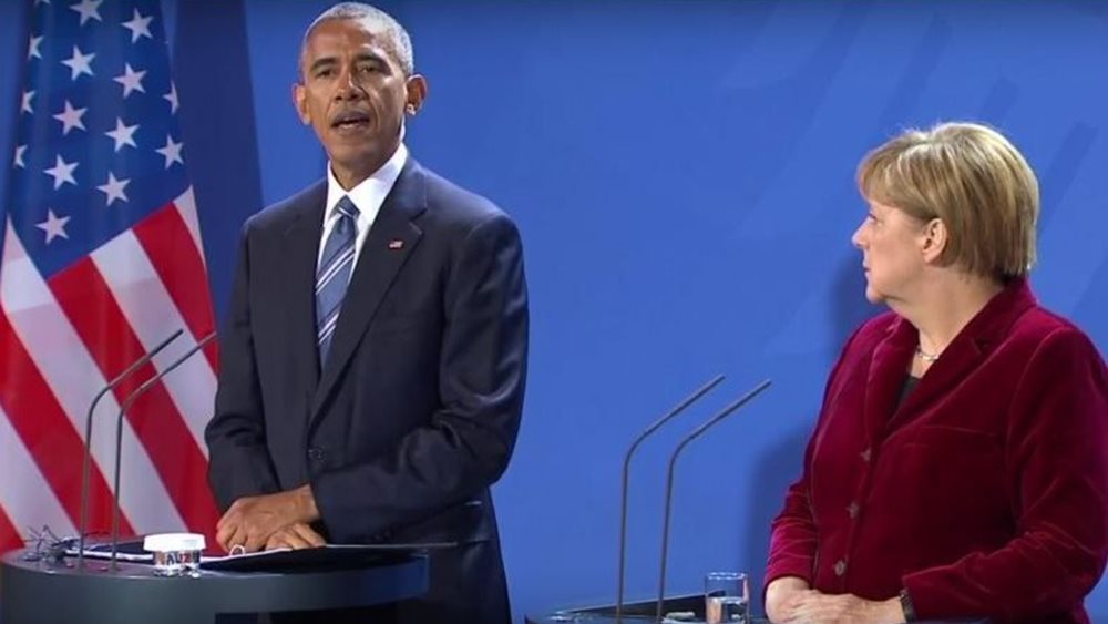 Μέρκελ-Ομπάμα: Οι αγορές και το εμπόριο είναι πηγή ευημερίας