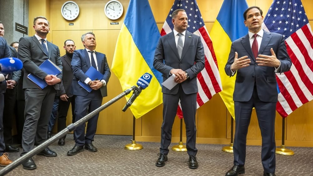 Γενεύη: Για αρκετή πρόοδο κάνουν λόγο ο ΥΠΕΞ των ΗΠΑ Ρούμπιο και ο επικεφαλής της ουκρανικής αντιπροσωπείας Γέρμακ