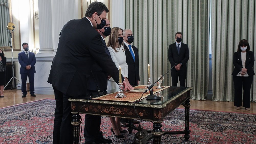ορκομωσια υπουργων 5.8.2020