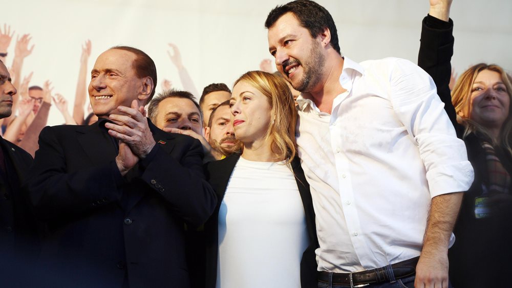 Ιταλία: Συντριπτικό δημοσκοπικό προβάδισμα για την Κεντροδεξιά Συμμαχία με 48,5%