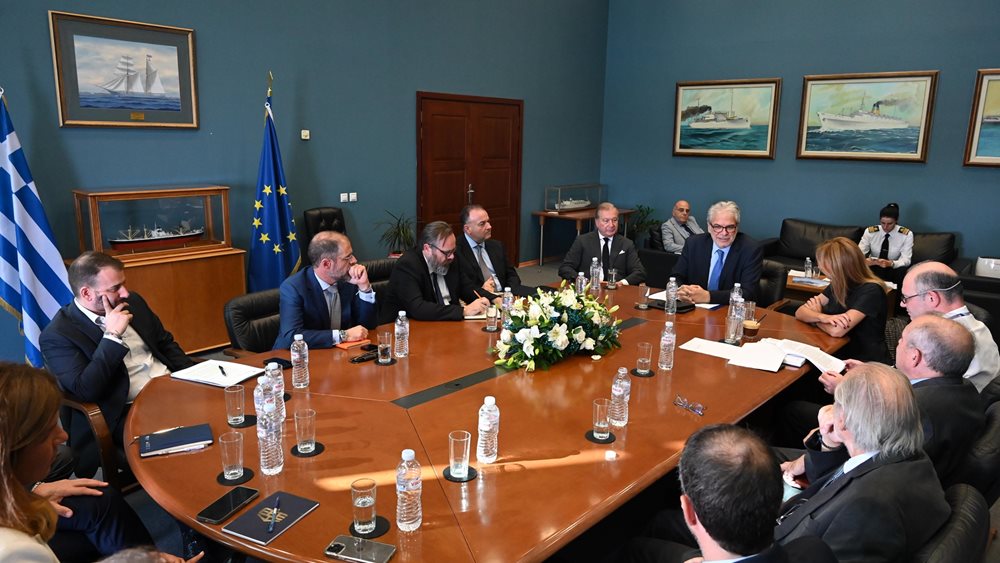 Συνάντηση Χρ. Στυλιανίδη με το Προεδρείο της Ένωσης Ελλήνων Εφοπλιστών