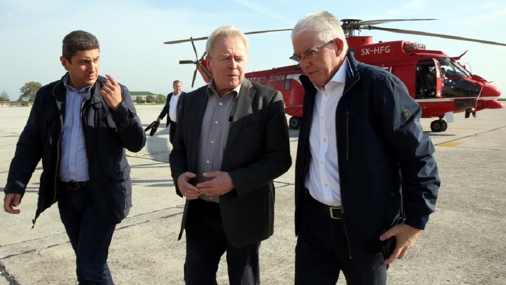 EU Commissioner Wojciechowski visits flooded farms in Thessaly