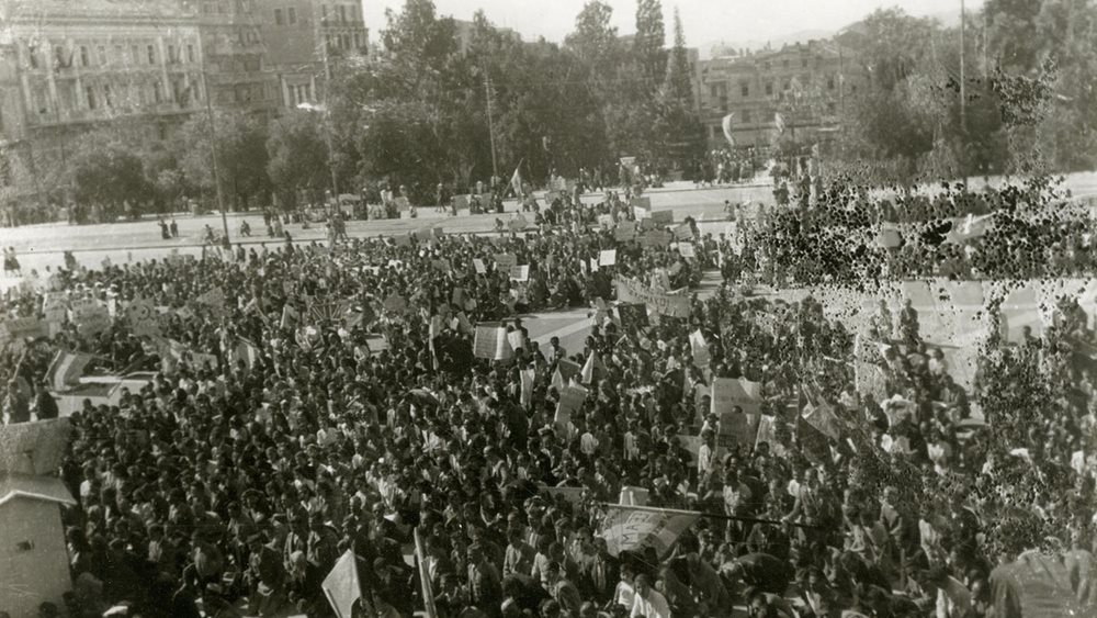 Ιστορική έκθεση &quot;1974 &amp; 1944: Η Αθήνα γιορτάζει την ελευθερία της&quot;, στο Πάρκο Ελευθερίας