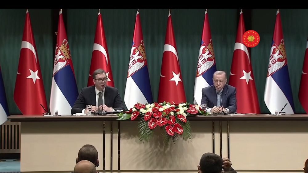 Περιφερειακά ζητήματα συζήτησαν στη Άγκυρα Βούτσιτς και Ερντογάν