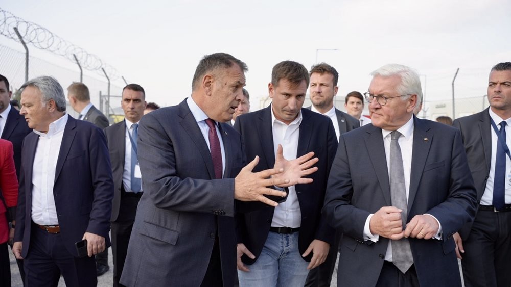 Στη δομή της Μαλακάσας ο Φρανκ – Βάλτερ Σταϊνμάιερ
