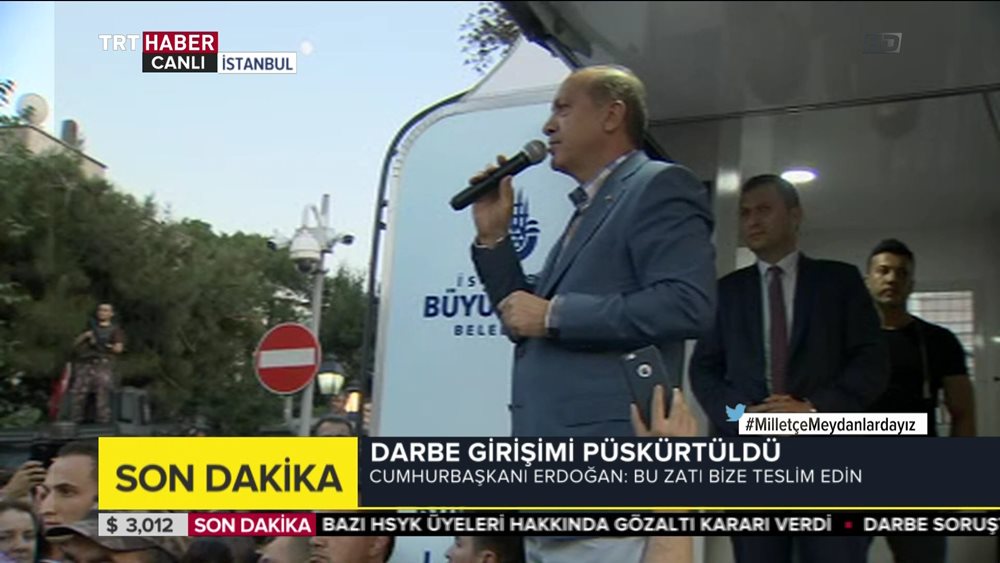 Erdogan: Καλώ τον Obama να εκδώσει τον Gulen στην Τουρκία