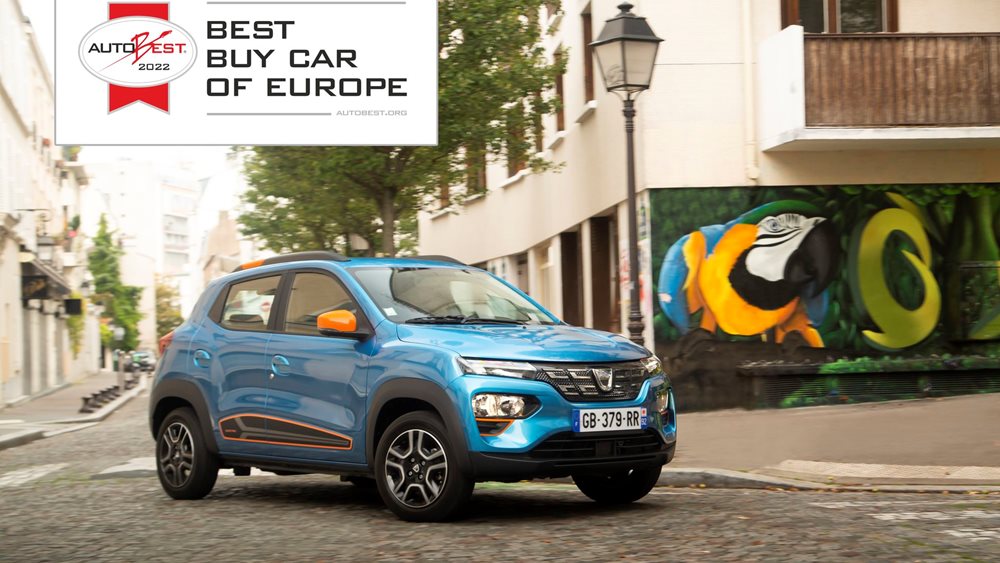Το Dacia Spring κερδίζει τον τίτλο &quot;Best Buy Car of Europe&quot; για το 2022