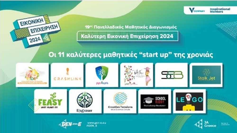JA Greece: Αυτές είναι οι 11 καλύτερες μαθητικές &quot;start-up&quot; της  χρονιάς