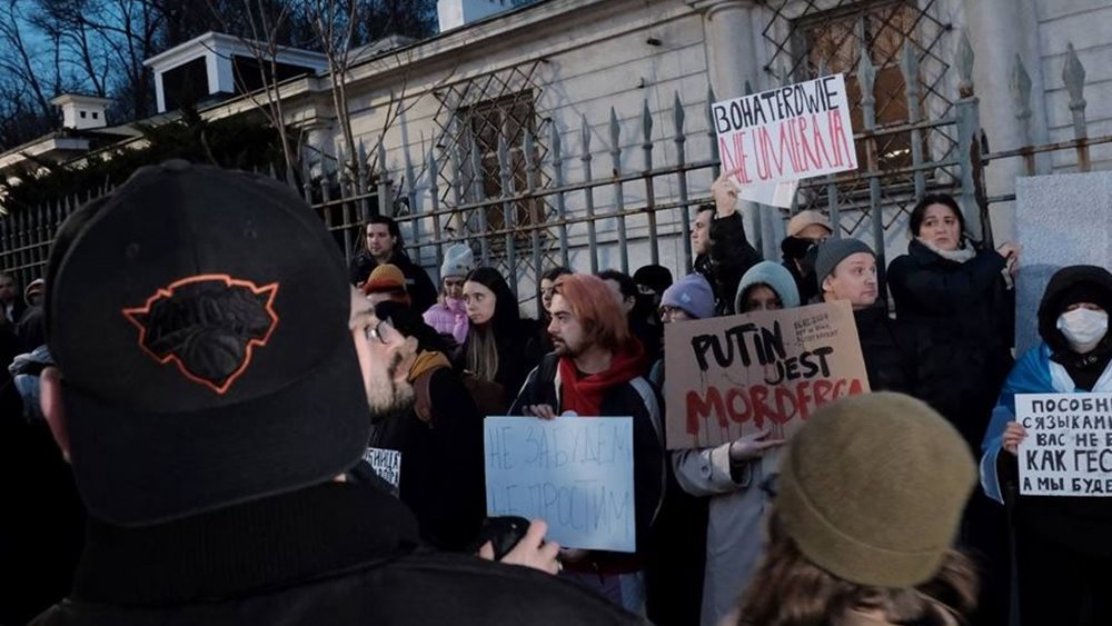Διαδηλώσεις Ρώσων αντιφρονούντων σε Πολωνία, Γερμανία και Λιθουανία για τον Ναβάλνι