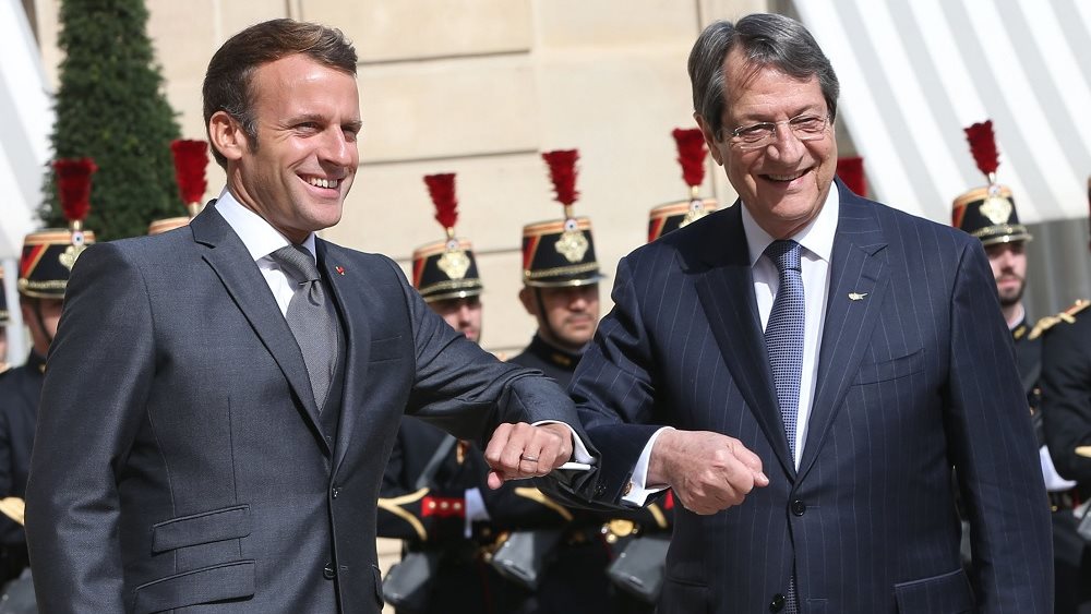 Κοινή “ανάγνωση” Μακρόν - Αναστασιάδη για τις εξελίξεις στην Ανατολική Μεσόγειο