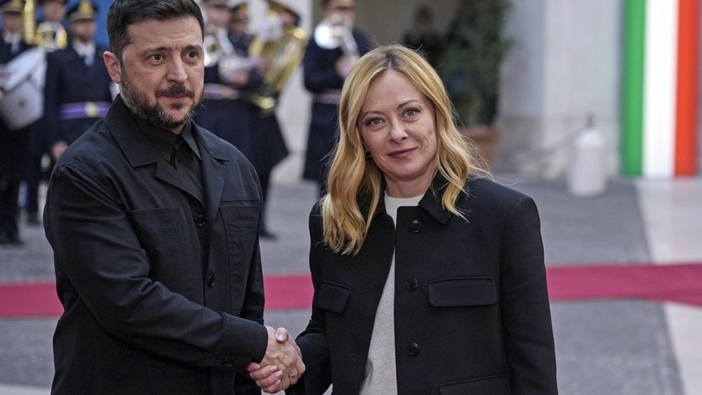 Μελόνι και Ζελένσκι τονίζουν τη &quot;σημασία σύγκλισης&quot; Ευρώπης και ΗΠΑ για την Ουκρανία