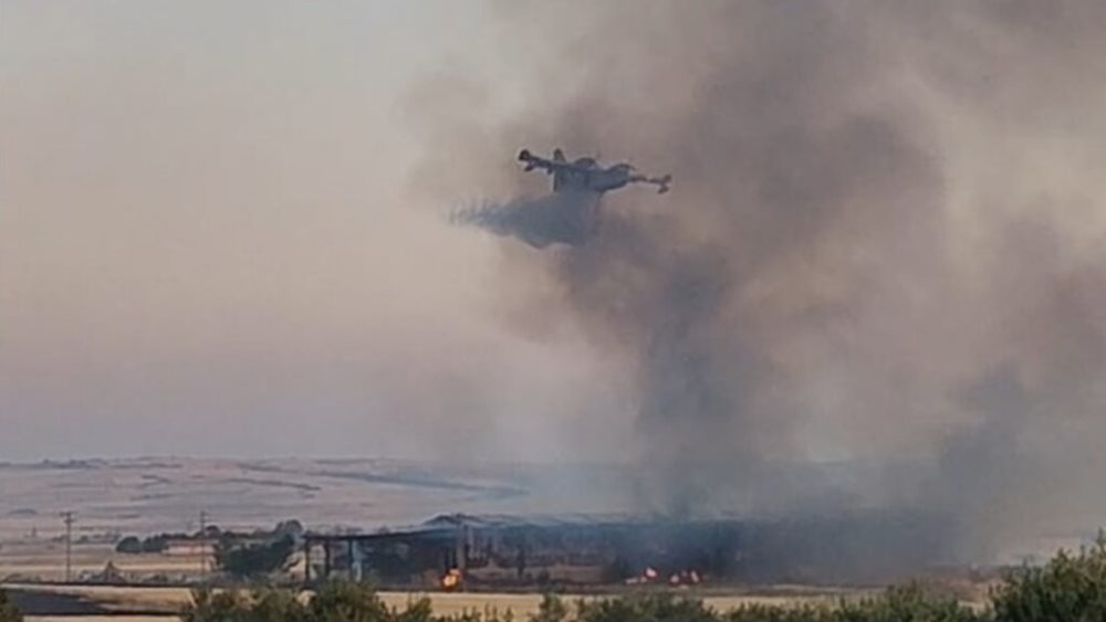 Φωτιά σε κτηνοτροφική μονάδα στους Κάτω Αποστόλους Κιλκίς – Ήχησε το 112