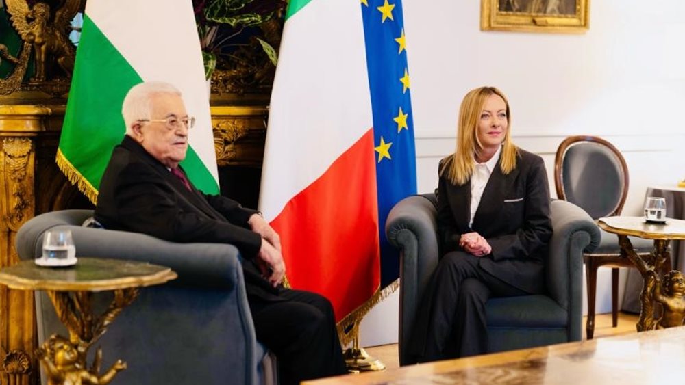 Συνάντηση Μελόνι με τον πρόεδρο της Παλαιστίνης, Αμπάς - &quot;Να καταβληθούν προσπάθειες με στόχο την προοπτική των δυο κρατών&quot;
