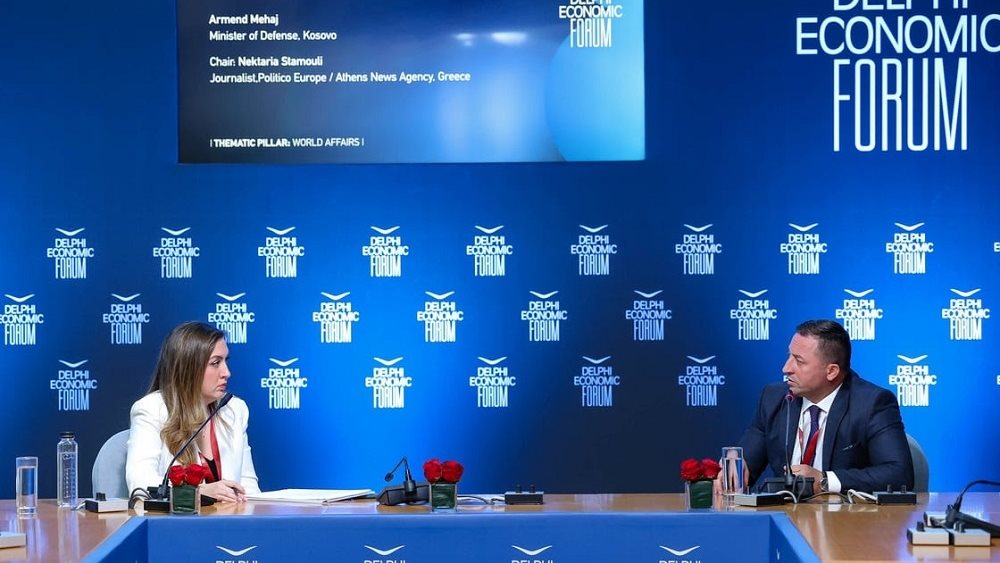 Υπουργός Άμυνας Κοσόβου Φορουμ Δελφων 2023