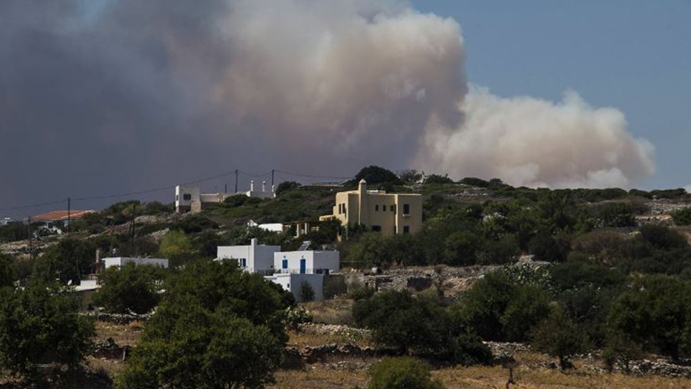 Πυρκαγιά στα Κύθηρα - Μήνυμα από το 112