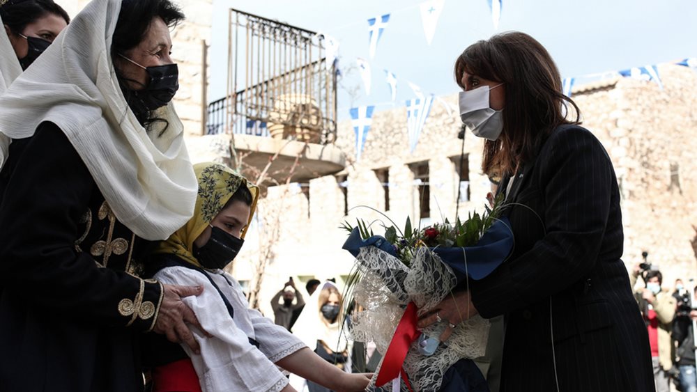 Την Αρεόπολη επισκέφθηκε η Πρόεδρος της Δημοκρατίας