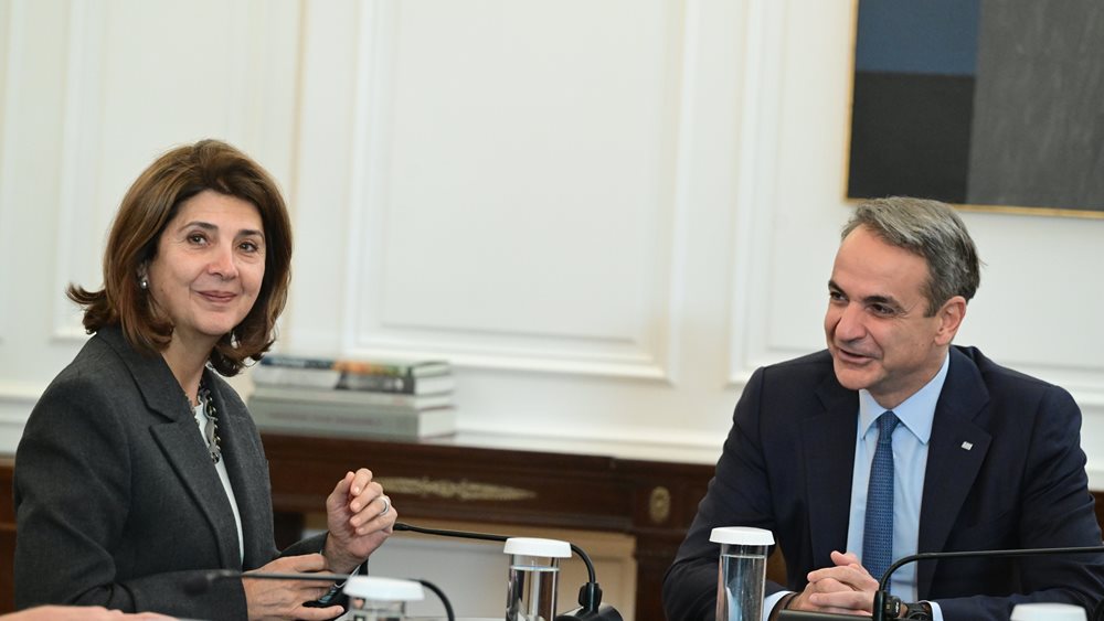 Συνάντηση Κ. Μητσοτάκη με την Προσωπική Απεσταλμένη του Γενικού Γραμματέα των Ηνωμένων Εθνών για την Κύπρο, María Angela Holguín Cuéllar