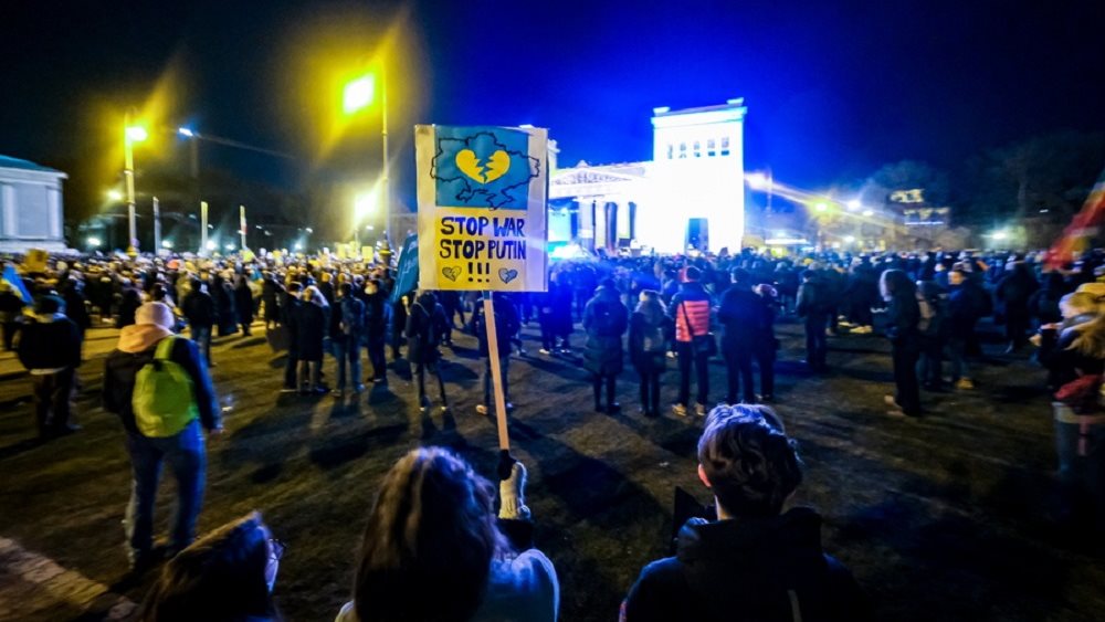 Γερμανία: Περισσότερα από 50.000 άτομα διαδήλωσαν στο Μόναχο κατά της ρωσικής εισβολής στην Ουκρανία