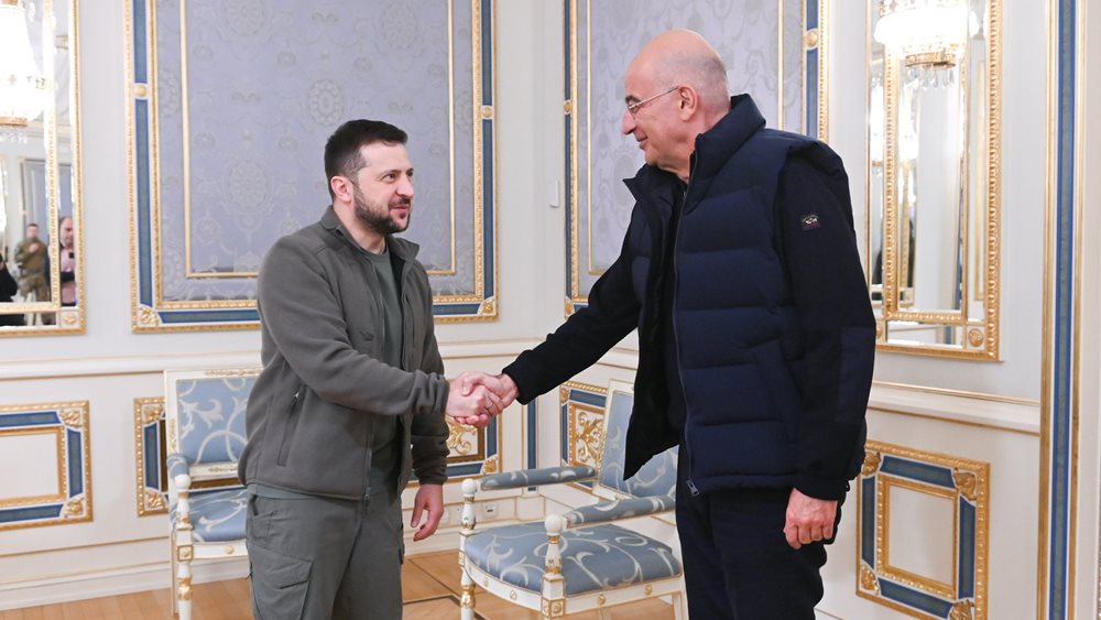 Συνάντηση Δένδια - Ζελένσκι: Η Ελλάδα καταδικάζει κάθε απόπειρα αλλαγής συνόρων
