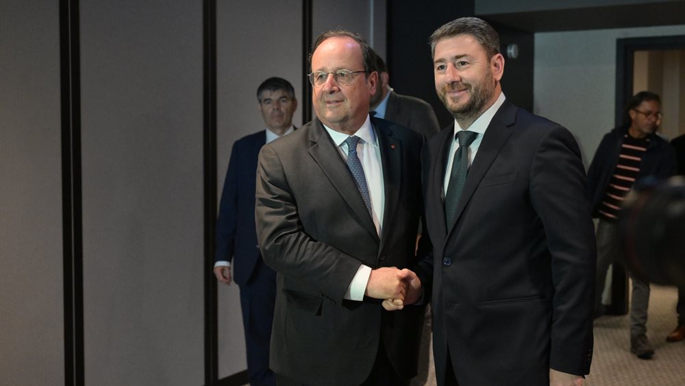Συνάντηση Νίκου Ανδρουλάκη και Φρανσουά Ολάντ