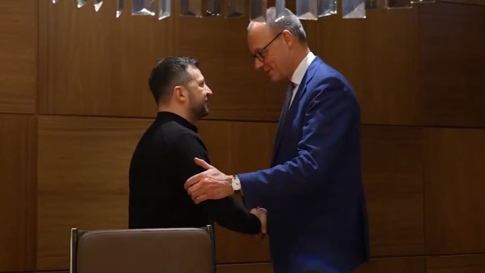Ζελένσκι: Συνάντηση με τον αρχηγό της γερμανικής αντιπολίτευσης Φρίντριχ Μερτς